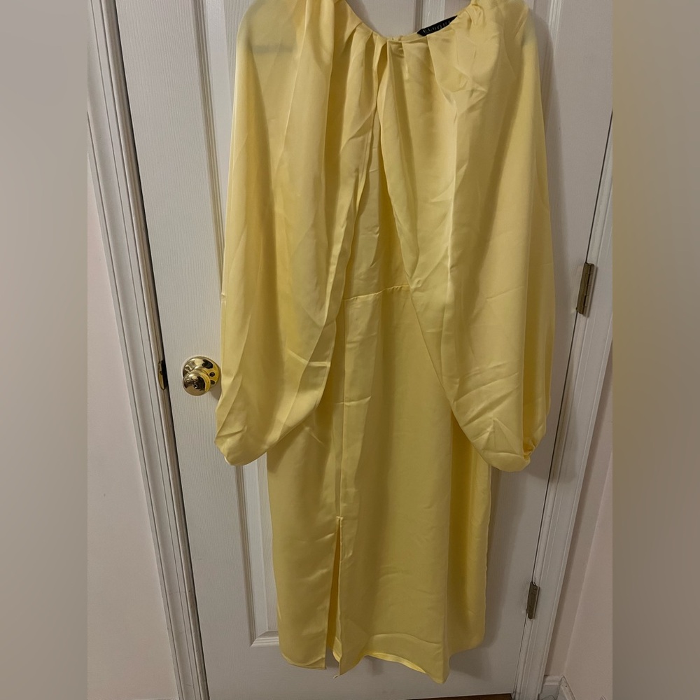 Eloquii Yellow Midi Dress